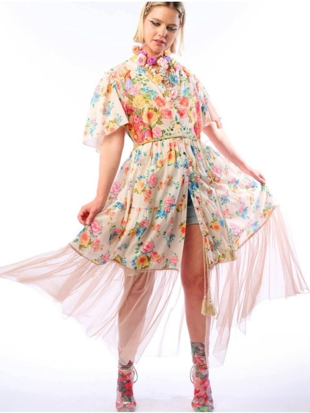 Aratta Earth Angels Floral Dress, NWT